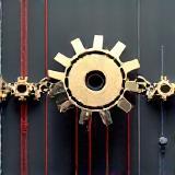 Optimization process visual: gears turning smoothly